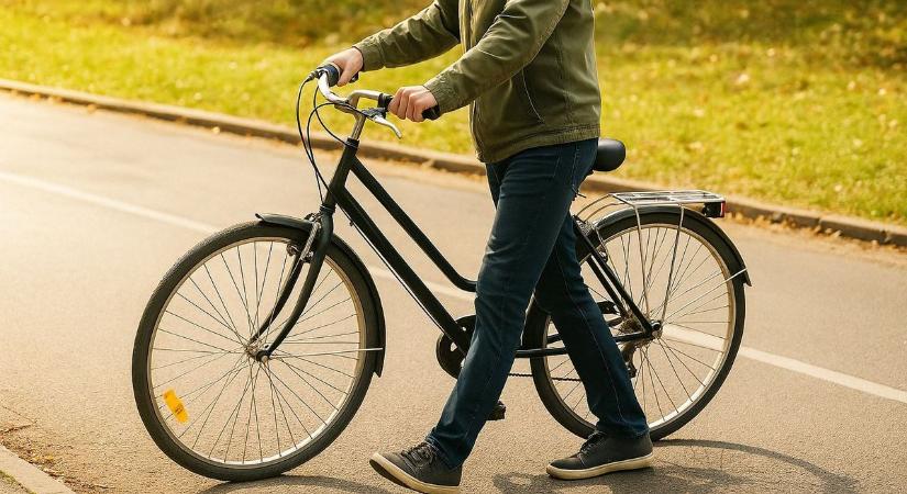 KRESZ-teszt: tudod, melyik oldalon kell haladnod, ha kerékpárt tolsz az úttesten?