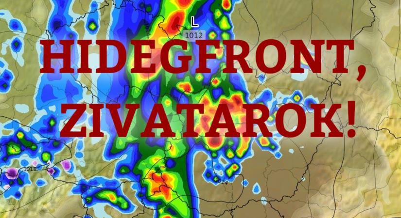 Vasárnap több hullámban zivatarok, 20-60mm csapadék!