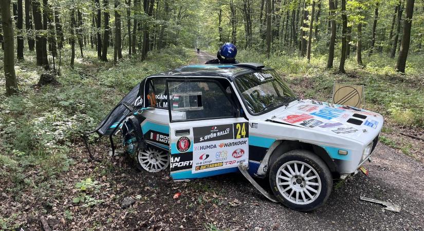 Baleset szakította meg a 3. Győr Rallyt, három ember súlyosan megsebesült