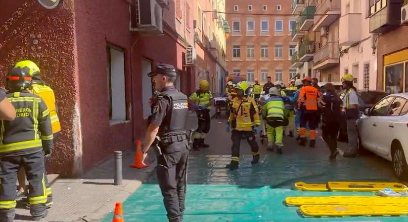 Sok sérültje van a madridi gázrobbanásnak