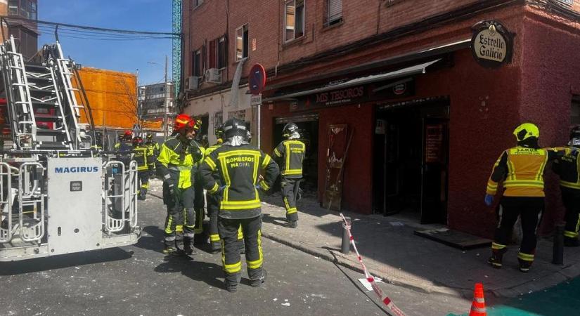 Gázszivárgás után minden robbant, legkevesebb 25 ember megsérült egy madridi bárban