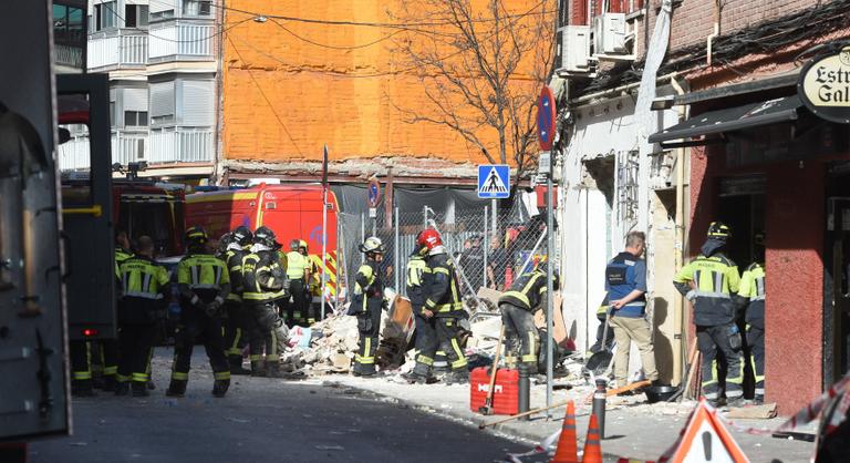 Robbanás történt egy madridi bárban, többen súlyosan megsérültek