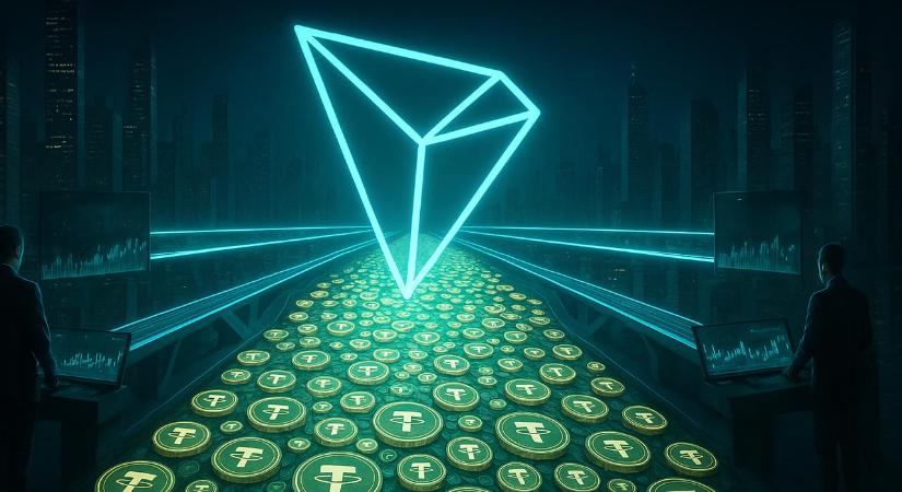 Több mint 5 billió dollárnyi USDT-t utaltak át a TRON hálózaton eddig 2025-ben