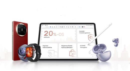 Exkluzív ajánlatokkal indul a Huawei hazai webáruháza