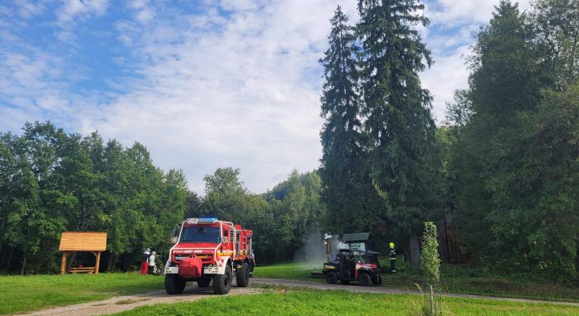 Fa lángolt a Szlovák Paradicsomban, turista okozhatta a tüzet