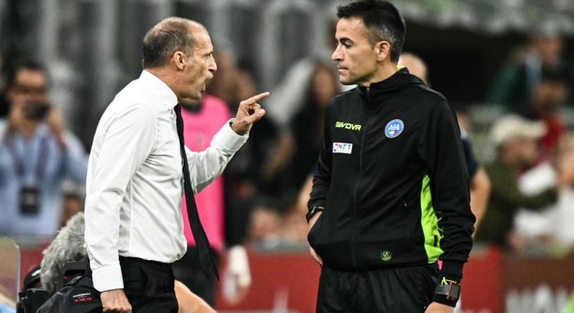 A Milan edzője olyan dührohamot kapott, miután elvették csapatától a tizenegyest, hogy piros lapot kapott