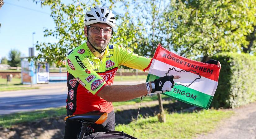 Péter éppen ráért, gondolta, körbetekeri az országot – A rábapatonaiak ovációval fogadták