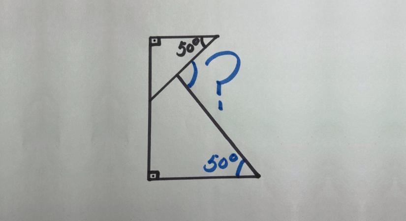 Agykarbantartó matek, geometria: mondja meg fél perc alatt, hány fokos ez a szög!
