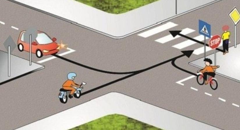 Ez miatt a KRESZ-kérdés miatt bukják legtöbben a vizsgát, te tudnád?