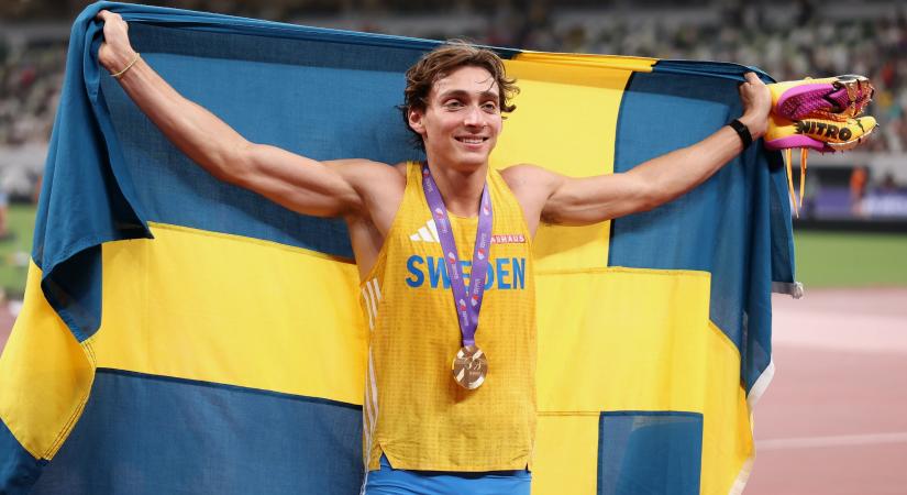Duplantis újabb világcsúccsal szerezte meg harmadik vb-címét