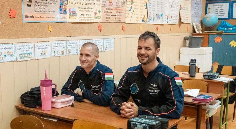 Kapu Tibor visszaült az iskolapadba – az Apáczaiban járt a nyíregyházi űrhajós (fotók, videók)