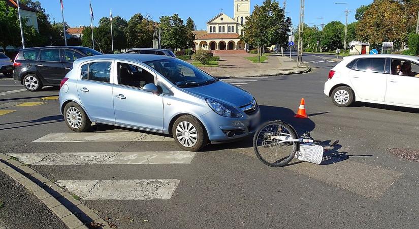 Kerékpárost gázoltak el Hódmezővásárhelyen – galériával