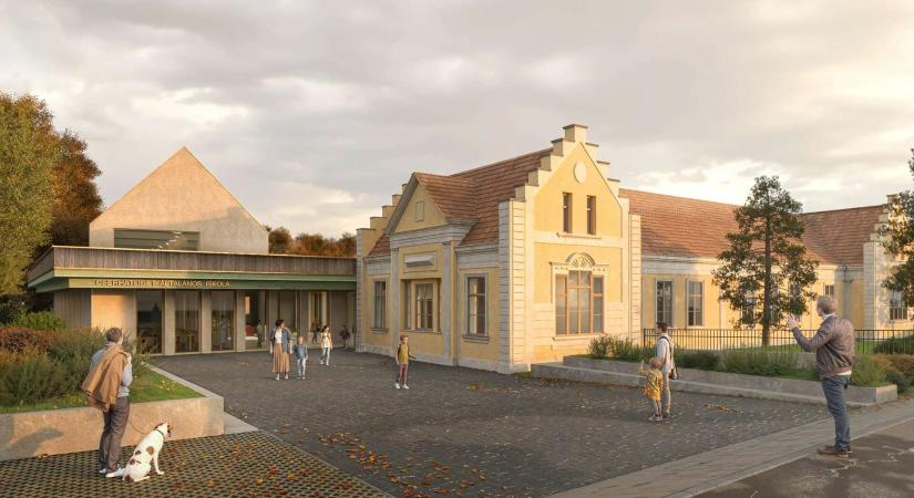 Cserhátliget Általános Iskola, Penc – A Murum studio II. díjas terve