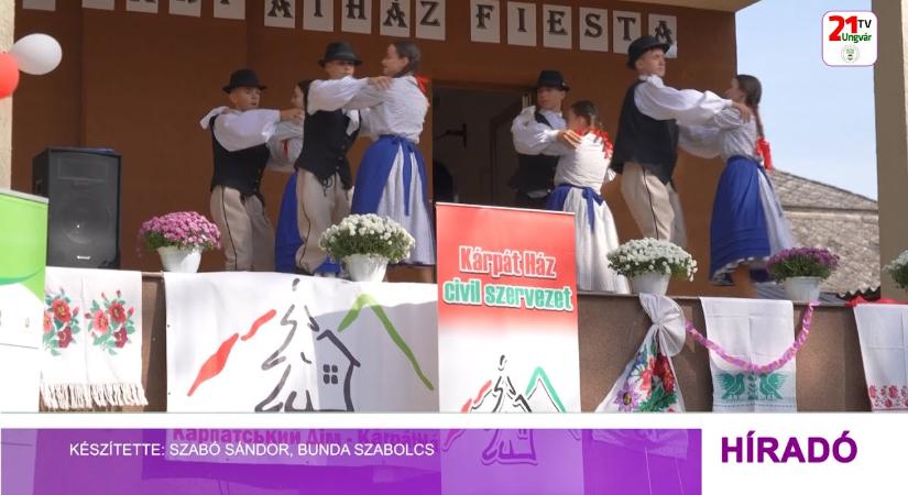 Több száz fiatal táncolt együtt a KárpátHáz halábori hagyományőrző mustráján (videó)