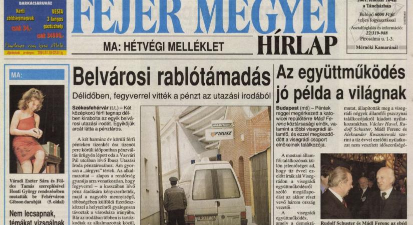 Rablótámadás fényes nappal Fehérváron, Prikkel-gyilkosság – Fejér évfordulós emlékei