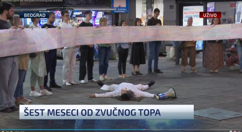 Performansz a művelődési központnál: Fél éve vetették be a hangágyút