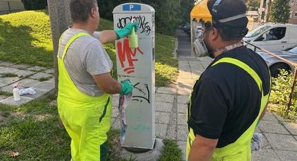 Hatékony a Biokom graffiti-mentesítő járata