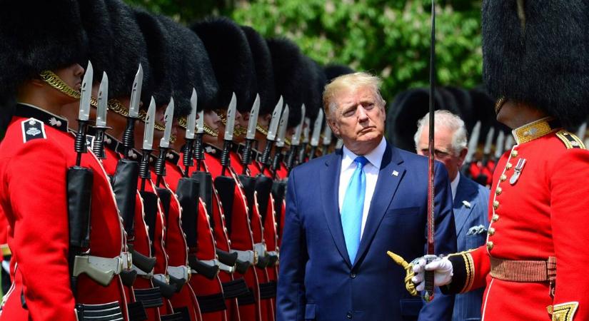 Királyi pompával fogadják Trumpot Nagy-Britanniában