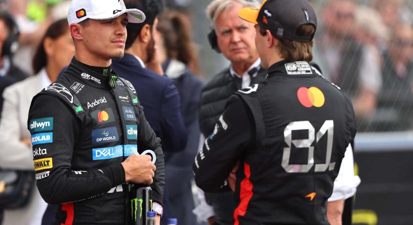 McLaren-csata Bakuban: Piastri előnyben, Norris bizonyítani akar