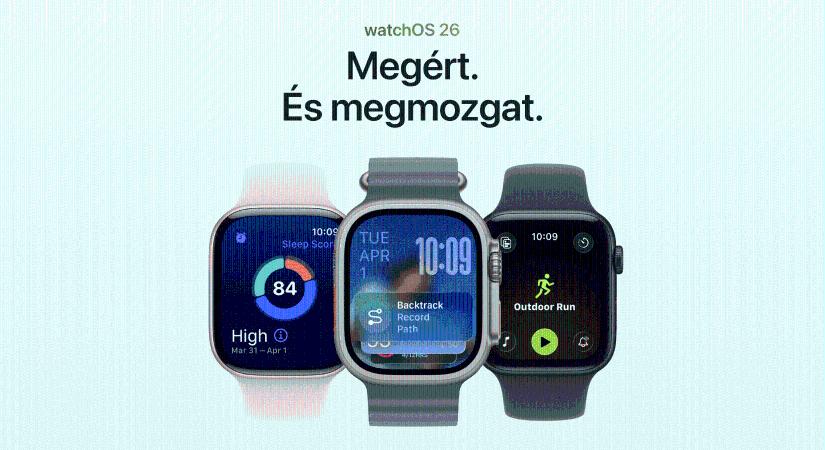 Megjelent a watchOS 26 – Liquid Glass, Workout Buddy, élő fordítás, Jegyzetek app, egyebek