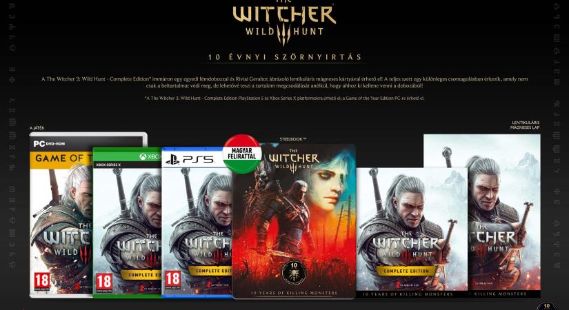 Évfordulós fémdobozos kiadás jön a The Witcher 3: Wild Hunt - Complete Editionhöz