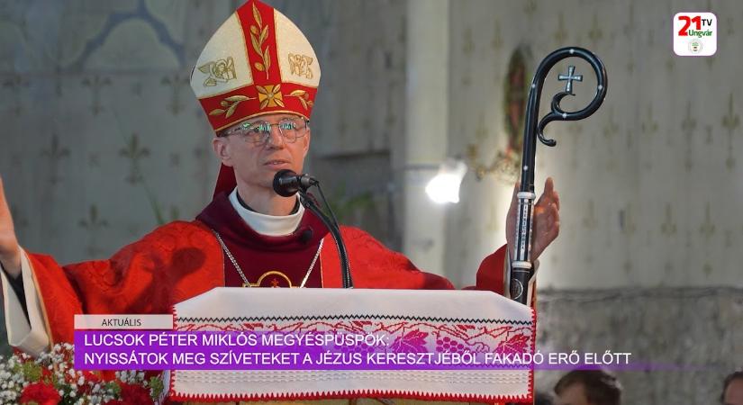 Aktuális (2025.09.16) Lucsok Péter Miklós megyéspüspök: nyissátok meg szíveteket a Jézus keresztjéből fakadó erő előtt (videó)