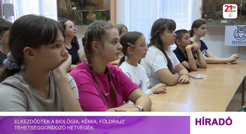 Elkezdődtek a biológia, kémia, földrajz tehetséggondozó hétvégék (videó)