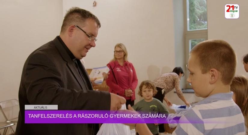 Aktuális (2025.09.16) Tanfelszerelés a rászoruló gyermekek számára (videó)