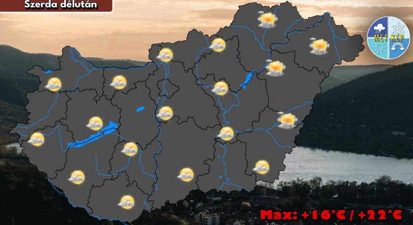 Hűvös, szeles lesz a szerda