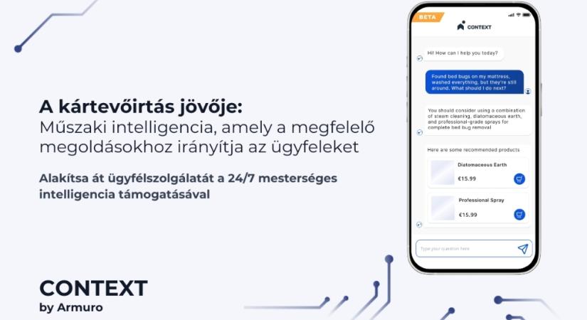 Context - az Armuro új alkalmazása, amely forradalmasítja a kártevőirtás világát