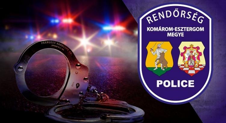 Komárom-Esztergom megyei őrizetbe vételek az elmúlt 24 órában