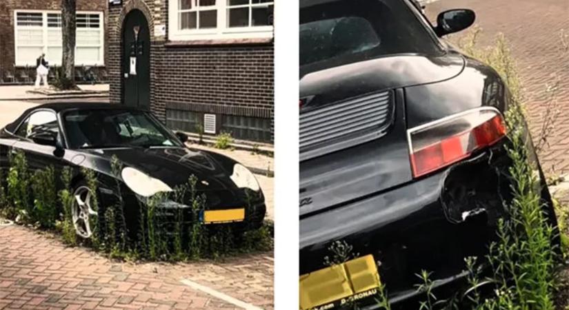 Értékes Porsche áll elhagyva Amszterdamban, senki se tudja miért hagyták ott