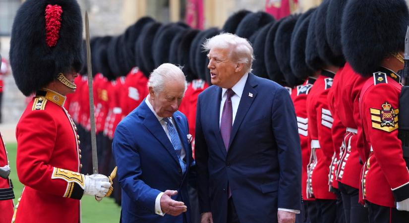 Donald Trump nem akármilyen fogadtatásban részesült III. Károlytól