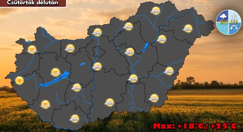 Kifejezetten friss lesz a hajnal, de napközben már melegedés veszi kezdetét