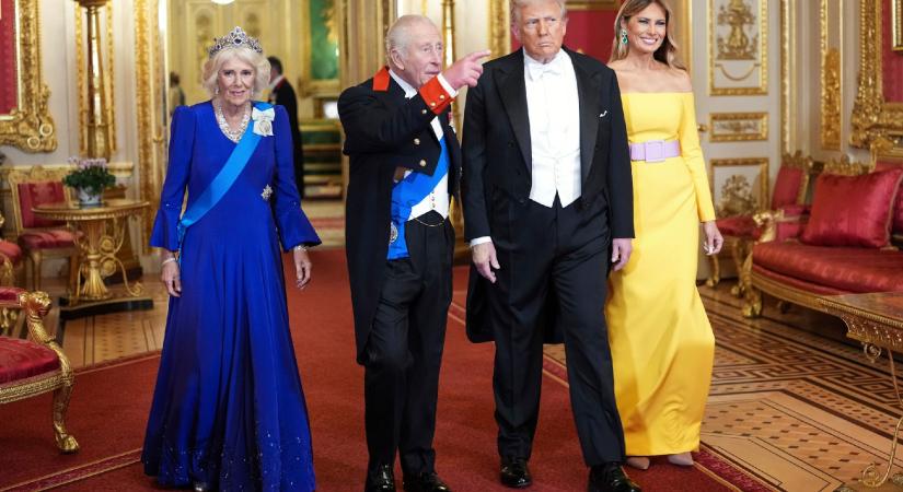 Fényűző bankettet tartottak Trump tiszteletére Windsorban