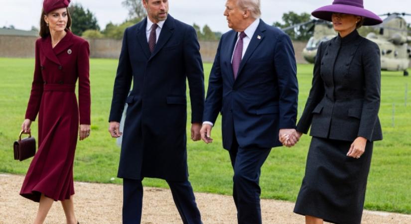 Katalin és Melania Trump találkoztak: a hercegné túlszárnyalta a first ladyt, bordó ruhájában szebb volt, mint valaha