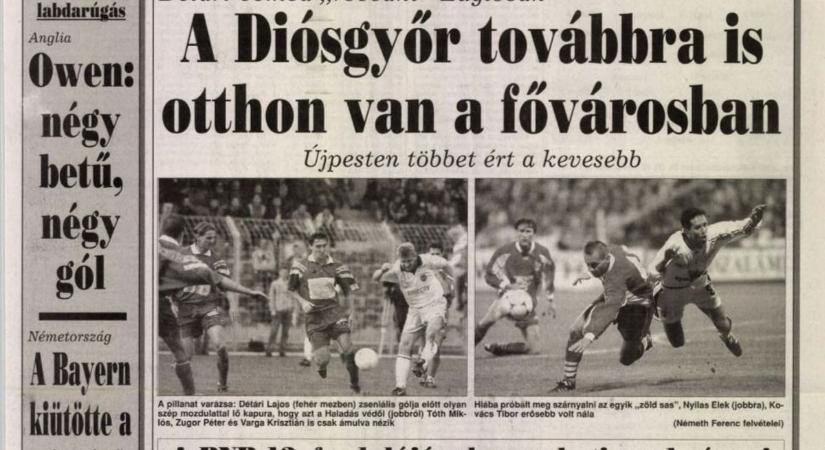 Amikor fantasztikus játékkal elpáholta a Diósgyőr a Fradit