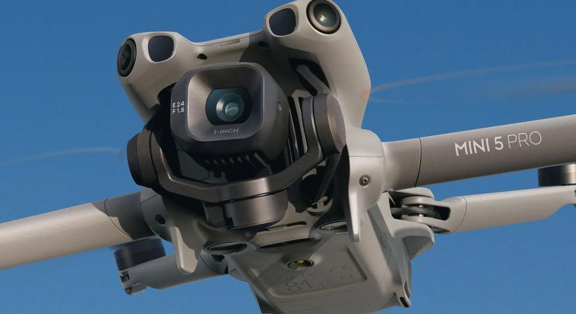 Pehelysúlyban frissített nagyot a DJI – Bemutatkozott a DJI Mini 5 Pro
