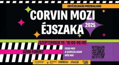 Corvin Mozi Éjszaka, 2025. szeptember 19.