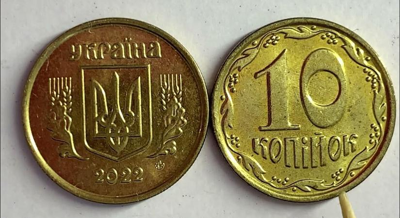 Ukrajna megkezdi a 10 kopijkás pénzérmék kivonását a forgalomból