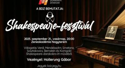 Shakespeare Fesztivál a Zeneakadémián, 2025. szeptember 21.