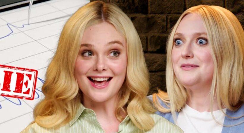 Dakota és Elle Fanning nevetve átmentek egy hazugságvizsgálaton – videó