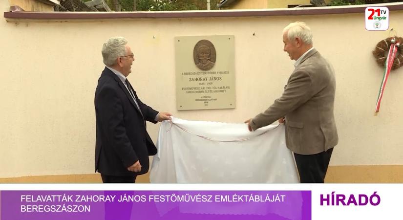 Felavatták Zahoray János festőművész emléktábláját Beregszászon (videó)