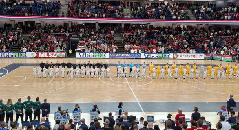 Futsal ünnep Debrecenben: előnyt szerzett a magyar férfi válogatott a románok ellen