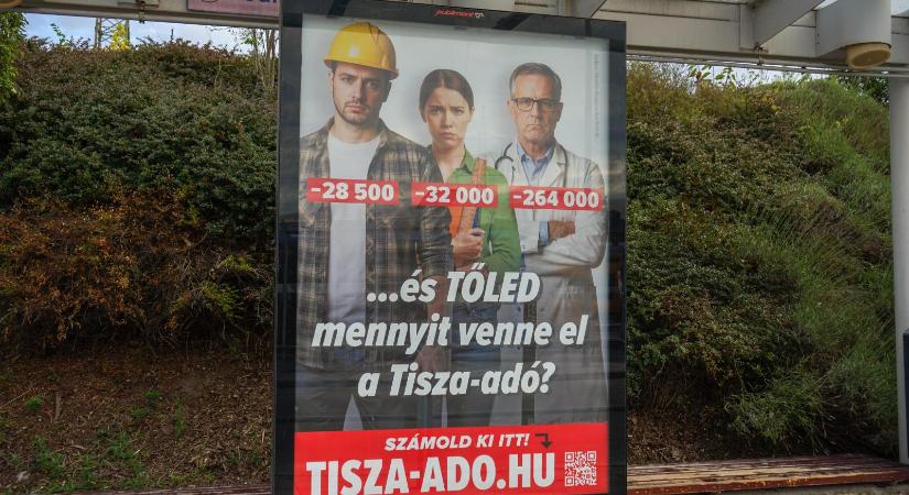 Tisza-ellenes plakátokat terít a fideszes Apáti Bence vezette Nemzeti Ellenállási Mozgalom