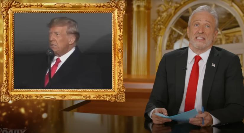 Jon Stewart bemutatta, milyen lenne a Trump által jóváhagyott politikai szatíra