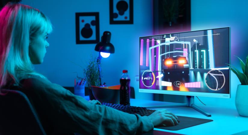 AI-alapú Ambiglow-val érkezik a Philips új gamer monitora