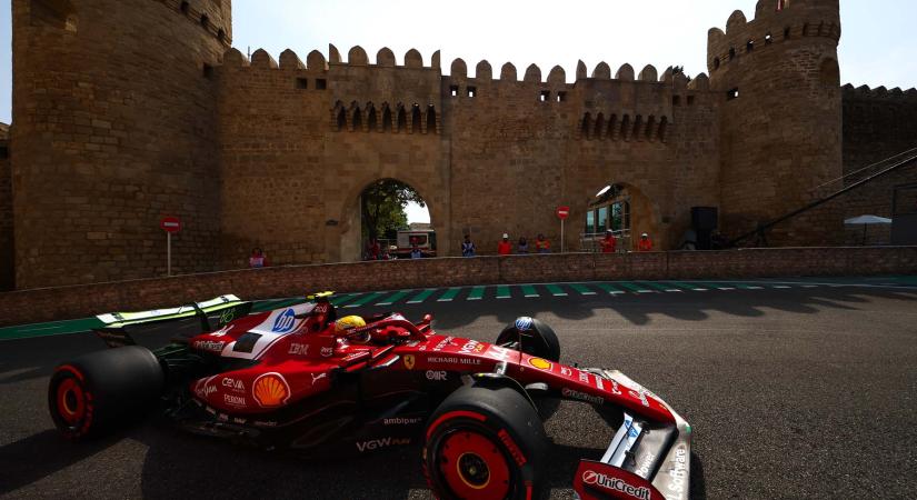 Hamilton vezetésével a Ferrarik az élen a második bakui edzésen!