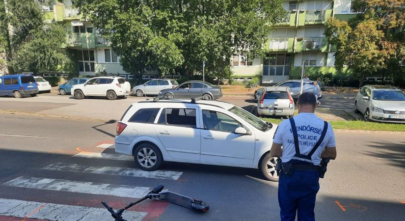 Újabb rolleres baleset, most a Dohány utcán (fotókkal)