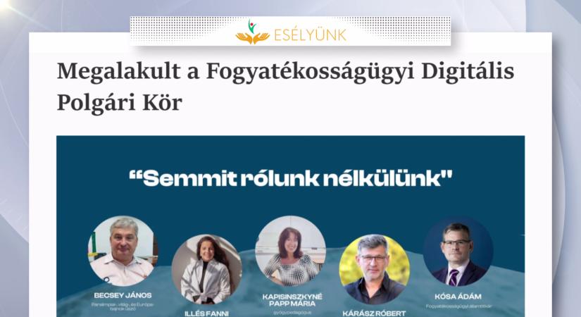 Megalakult a fogyatékosságügyi Digitális Polgári Kör